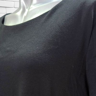 **HOY** Vestido de entretiempo de manga corta YESSICA color Negro Talla 44