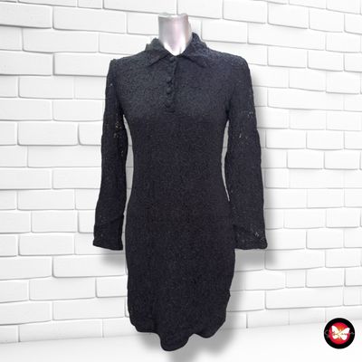 **HOY** Vestido de noche de encaje H&M color Negro Talla 38