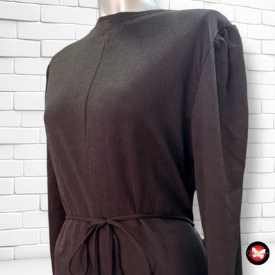 **HOY** Vestido de mangas abullonadas ZARA color Negro Talla M