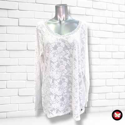 **HOY** Blusa de manga larga de encaje ZABAIONE color Blanco Talla XL