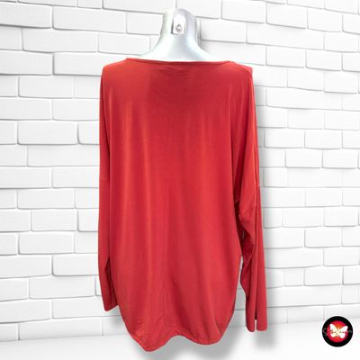 **HOY** Blusa de manga larga con cordón NO SECRET color Teja Talla 42 (grande)