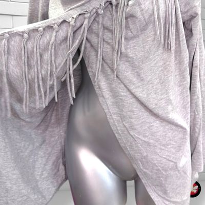 **HOY** Capita cruzada ZANZEA color Gris Talla M