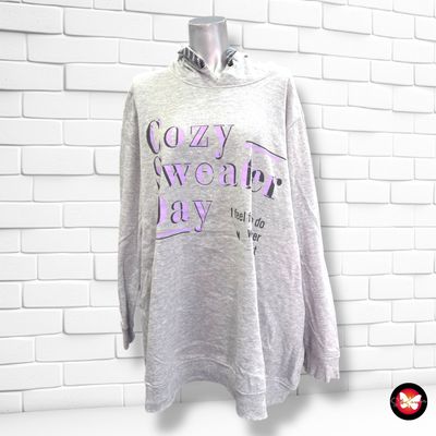 **HOY** Sudadera con capucha JANINA color Gris Talla 54