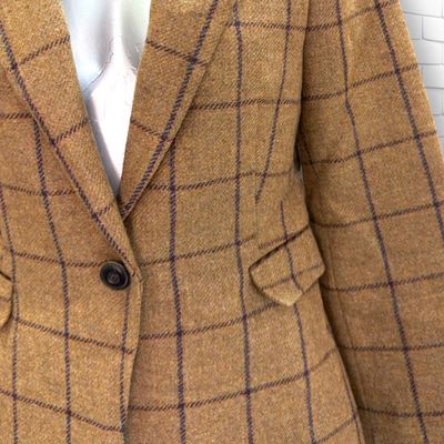 **HOY** Blazer de paño con coderas ZARA color Camel Talla S