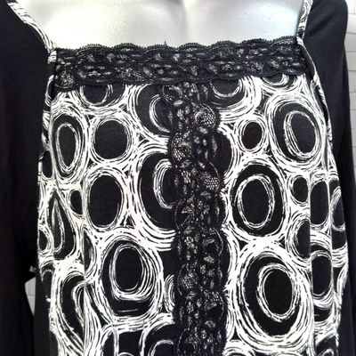 **HOY** Camiseta de media manga AMY VERMONT color Negro y blanco Talla 46