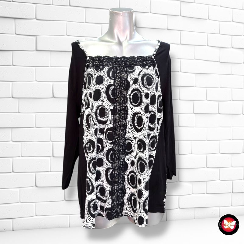 **HOY** Camiseta de media manga AMY VERMONT color Negro y blanco Talla 46