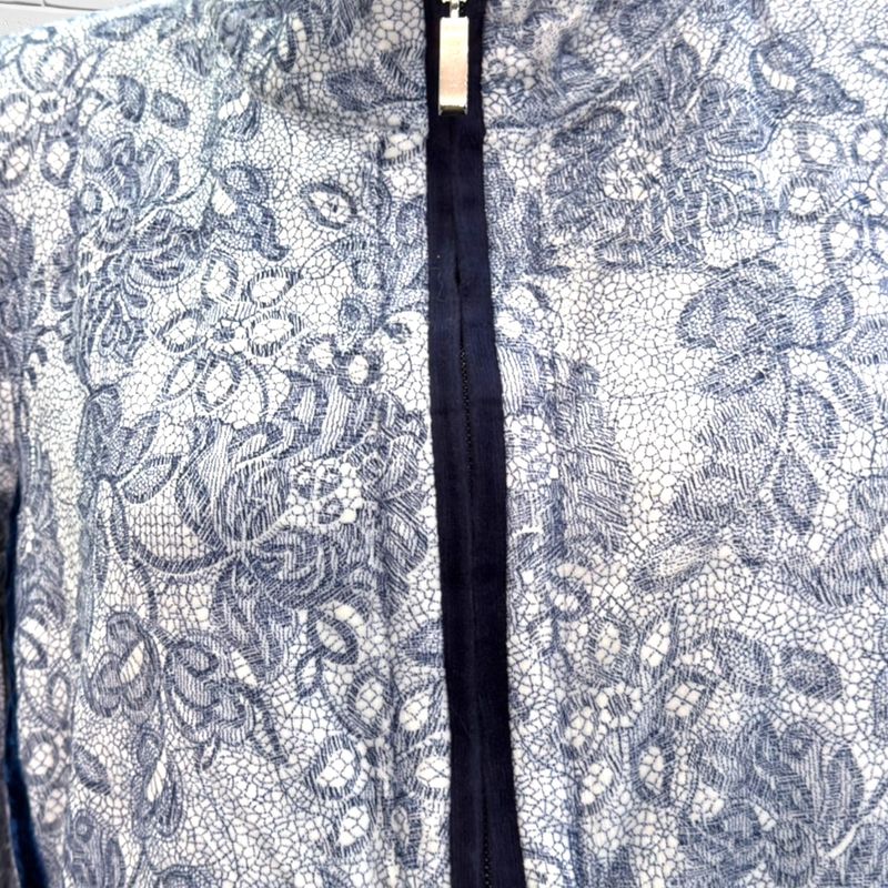Chaqueta sudadera FÉRAUD color Azul y blanco Talla 40