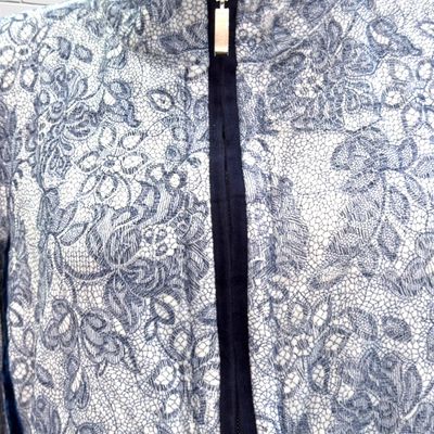 **HOY** Chaqueta sudadera FÉRAUD color Azul y blanco Talla 40