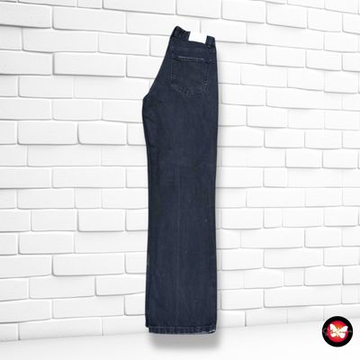 **HOY** Pantalón ancho de pierna BERSHKA color Negro vaquero Talla 38