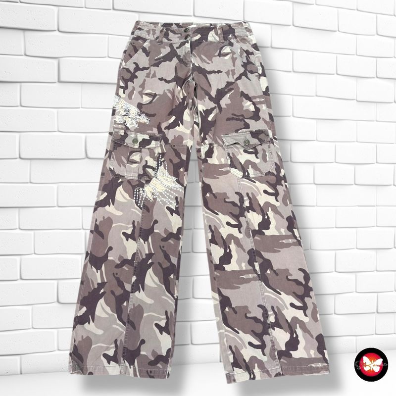 Pantalón cargo  color taupe militar Talla 36