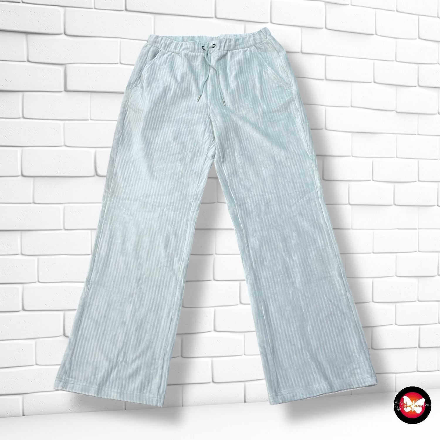 **HOY** Pantalón canalé GINA BENOTTI color Menta Talla 40/42