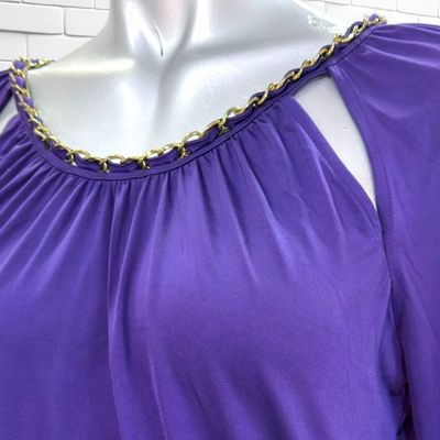 **HOY** Blusa con aberturas GUESS color VIOLETA Talla XS