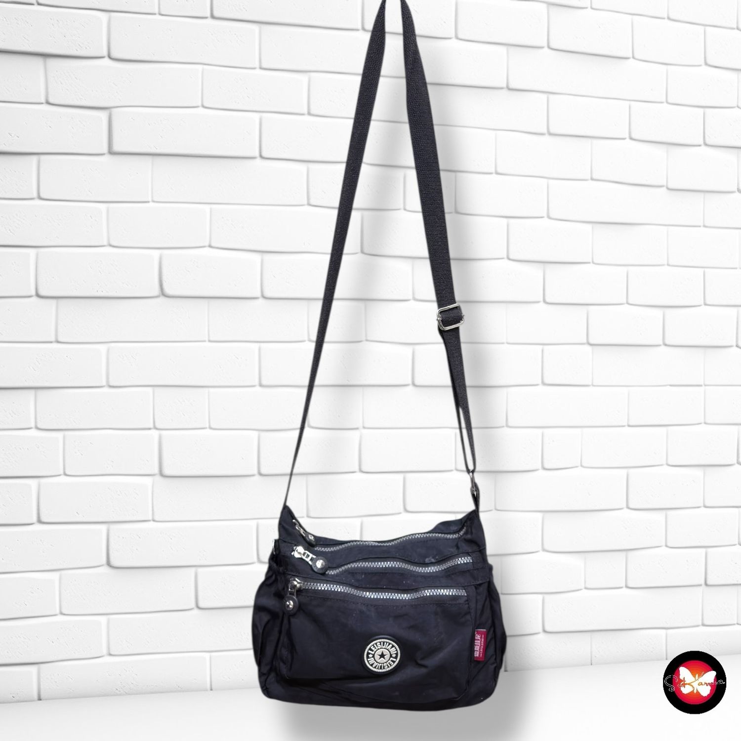 **HOY** Bolso bandolera de tela LEISIJIAN color Negro Talla PEQUEÑO