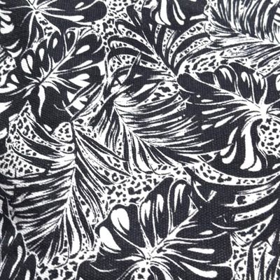 **HOY** Bolso de lona estampado  color Negro y blanco  Talla GRANDE