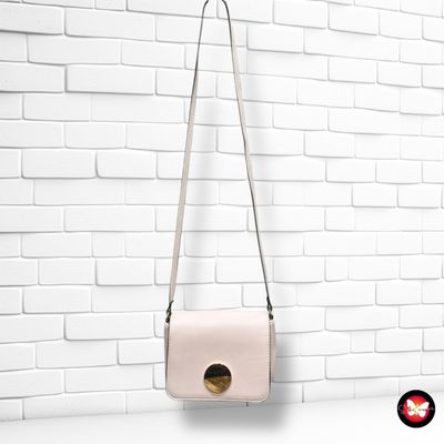 **HOY** Bolso bandolera de piel sintética H&amp;M color Crema Talla MINI