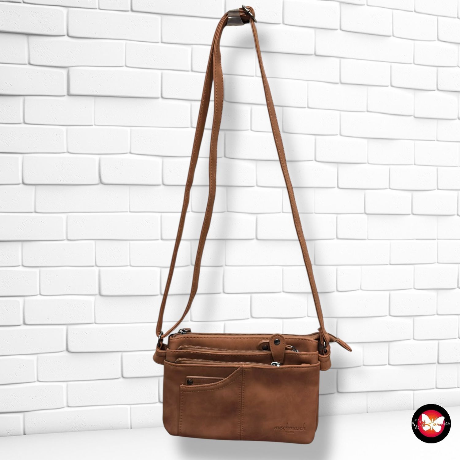 **HOY** Bolso bandolera de piel sintética  color Marrón Talla MINI