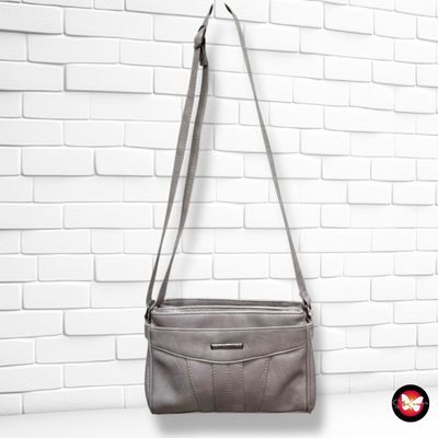 **HOY** Bolso bandolera de piel sintética  color Gris Talla PEQUEÑO