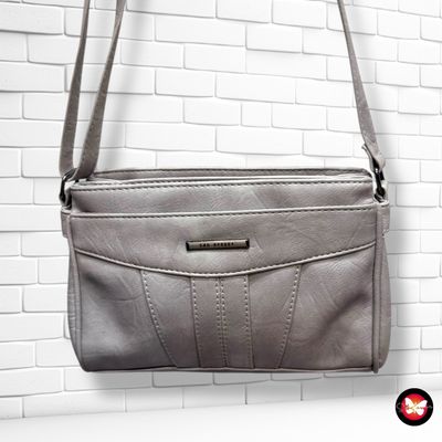 **HOY** Bolso bandolera de piel sintética  color Gris Talla PEQUEÑO