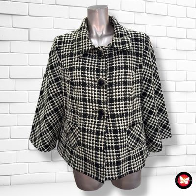 **HOY** Chaqueta tipo tweed con lurex DANDARA color Negro y blanco  Talla 46