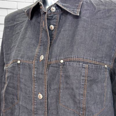 **HOY** Camisa de manga larga IN LINEA color Negro vaquero Talla 42