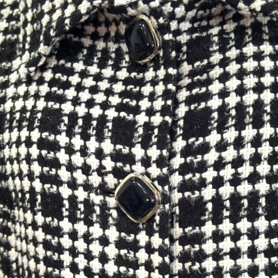 **HOY** Chaqueta tipo tweed con lurex DANDARA color Negro y blanco  Talla 46