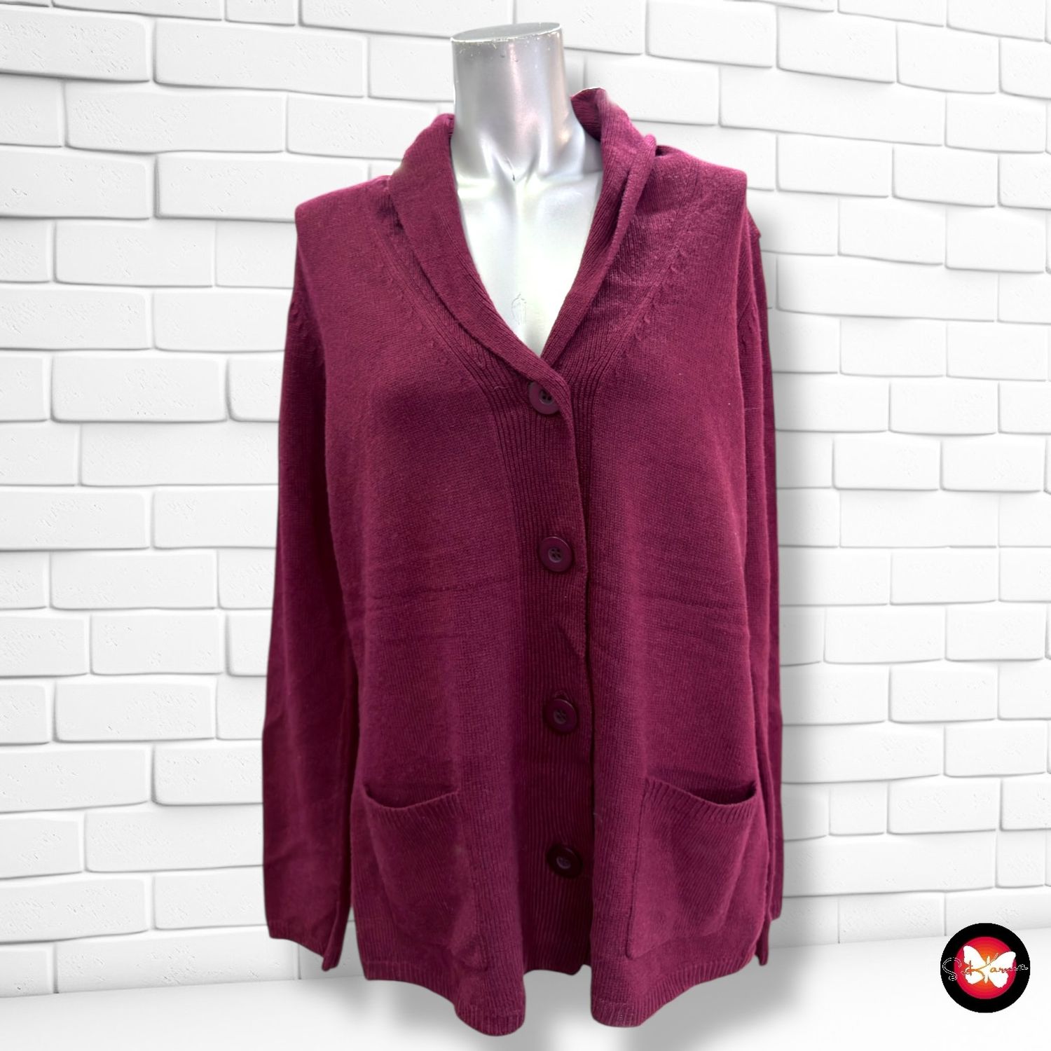 **HOY** Chaqueta de punto TCM color Granate Talla 40/42