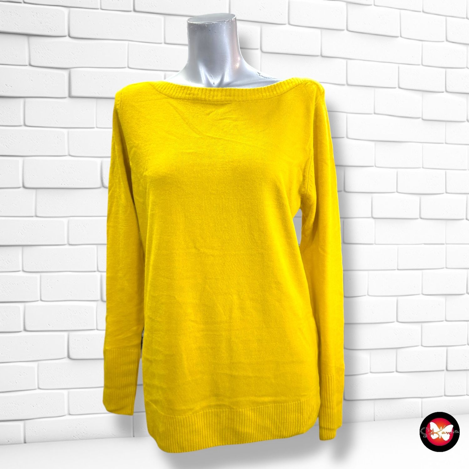 **HOY** Jersey de manga larga básico OVS color Mostaza Talla M