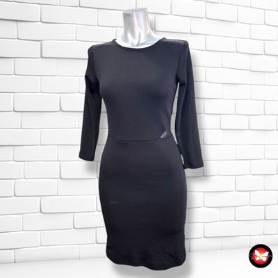 **HOY** Vestido de punto con encaje  color Negro Talla S