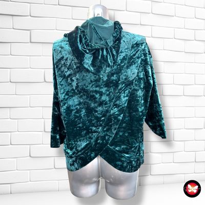 **HOY** Sudadera de terciopelo con espalda abierta  ONLY color Petróleo Talla S