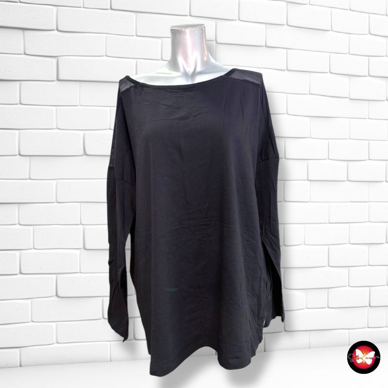 **HOY** Camiseta de manga larga con transparencias ESMARA color Negro Talla 44/46