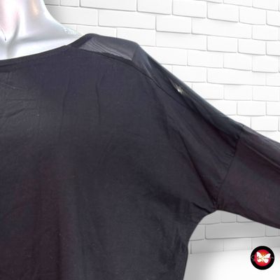 **HOY** Camiseta de manga larga con transparencias ESMARA color Negro Talla 44/46