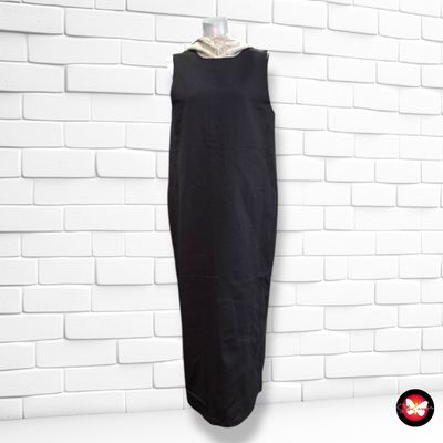 **HOY** Vestido largo sin mangas con capucha de punto ZARA color Negro Talla M