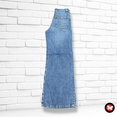 **HOY** Pantalón ancho de pierna H&amp;M color Azul vaquero Talla 36