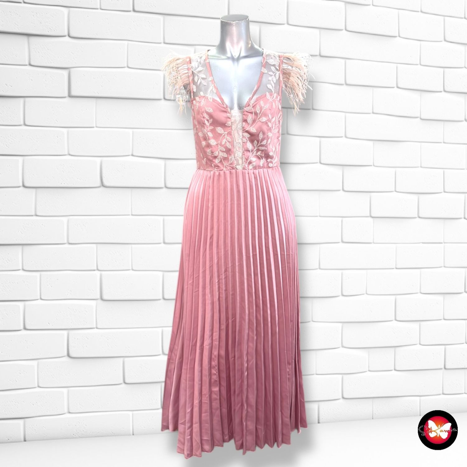 **HOY** Vestido de fiesta  color Rosa Talla S