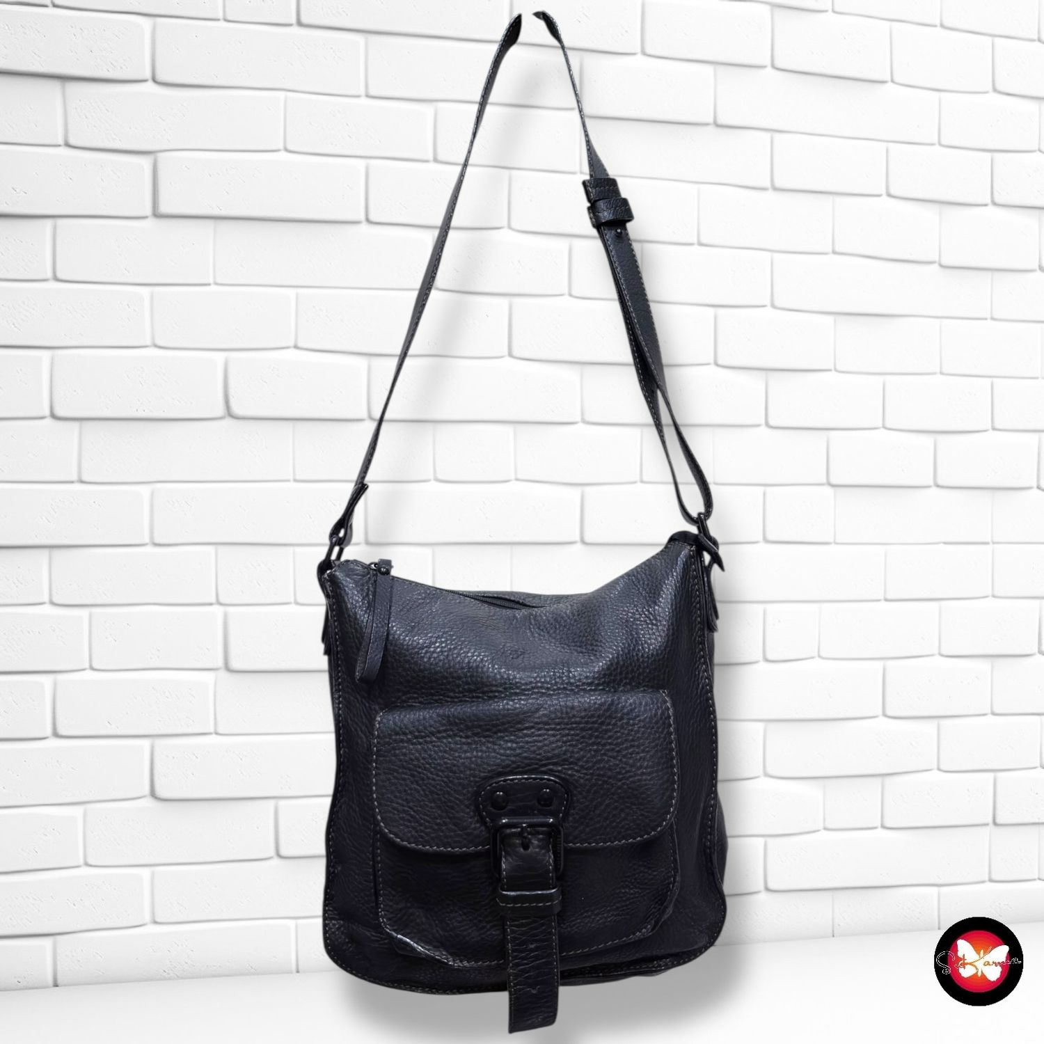 **HOY** Bolso bandolera de piel COCCINELLE color Negro Talla MEDIANO