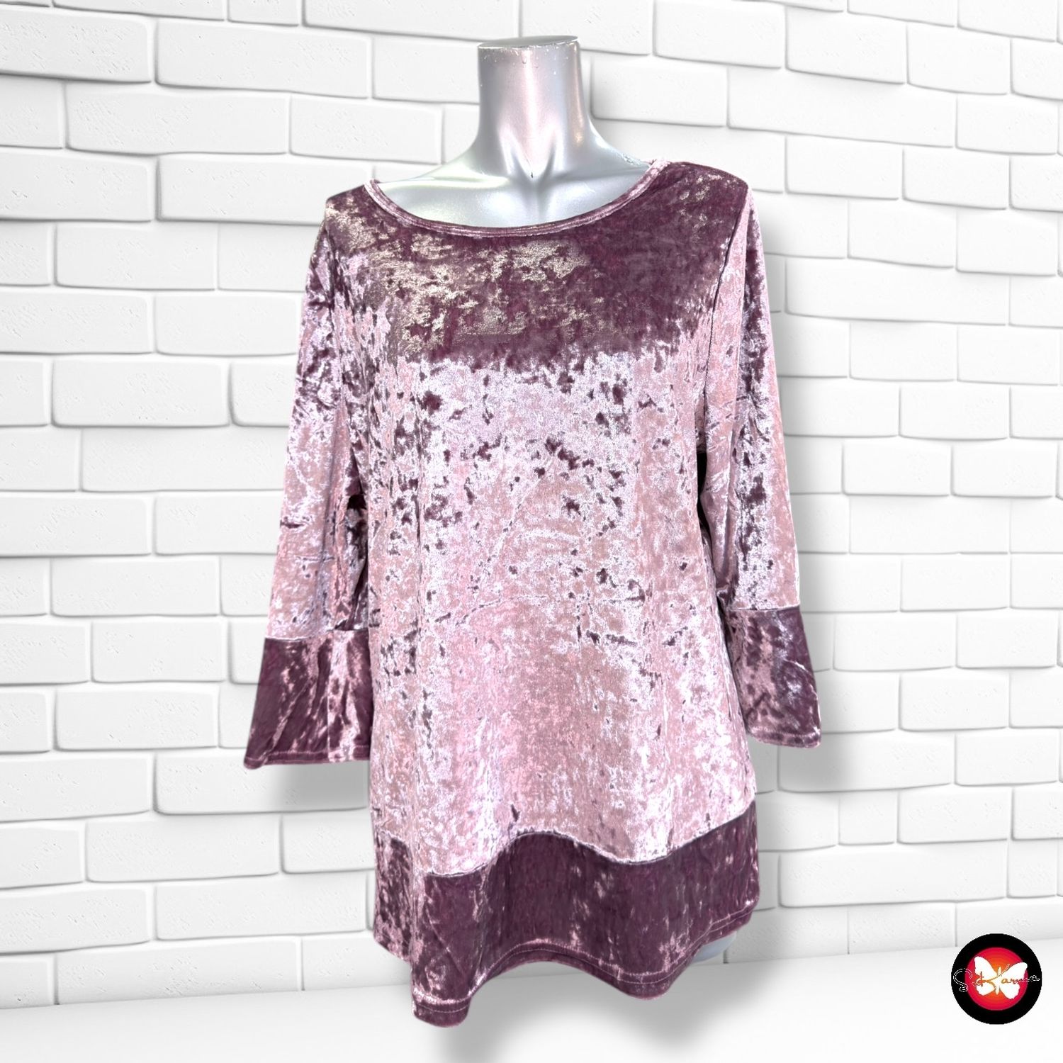 **HOY** Blusa de terciopelo FAIR LADY color Lila Talla 42