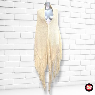 **HOY** Poncho MANGO color Crema Talla ÚNICA
