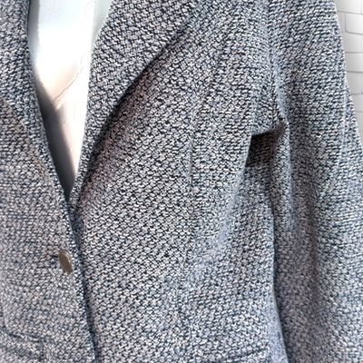 **HOY** Blazer de punto GINA BENOTTI color Celeste Talla S