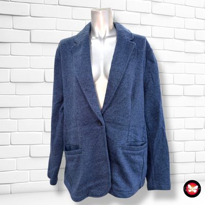 **HOY** Blazer de punto LANDS’ END color Azul Talla XL