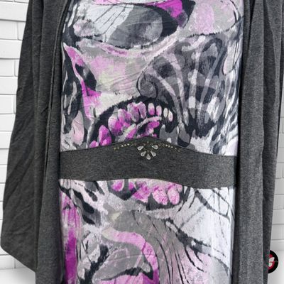 **HOY** Blusa + chaqueta RABE color Gris y rosa Talla 46