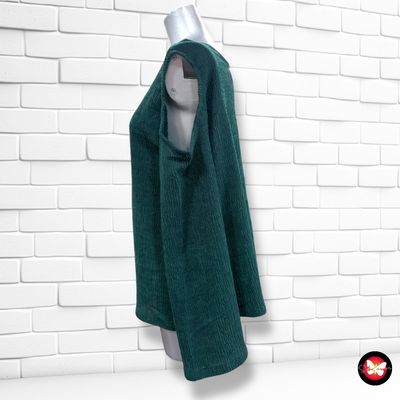 **HOY** Blusa de manga larga y hombros descubiertos H&M color Verde Talla M