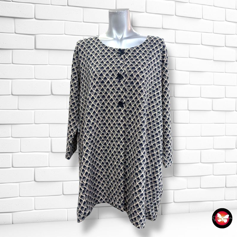 **HOY** Chaqueta de entretiempo PONT NEUF color Azul marino y beige Talla L