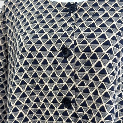 **HOY** Chaqueta de entretiempo PONT NEUF color Azul marino y beige Talla L