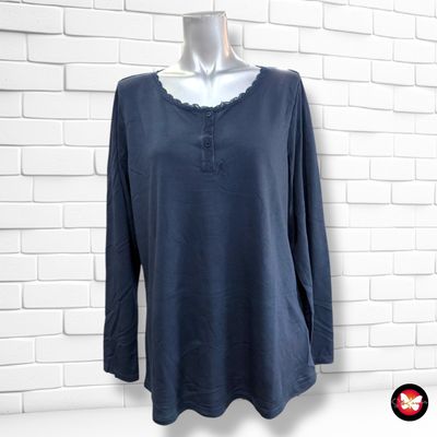 **HOY** Camiseta de manga larga con encaje MUSTANG color Azul marino Talla XL