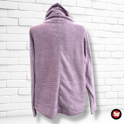 **HOY** Jersey afelpado de manga larga y cuello alto ERGEE color Malva Talla 38