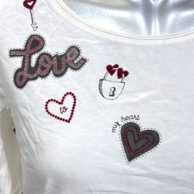 **HOY** Camiseta de manga larga “love” ESPRIT color Blanco Talla S
