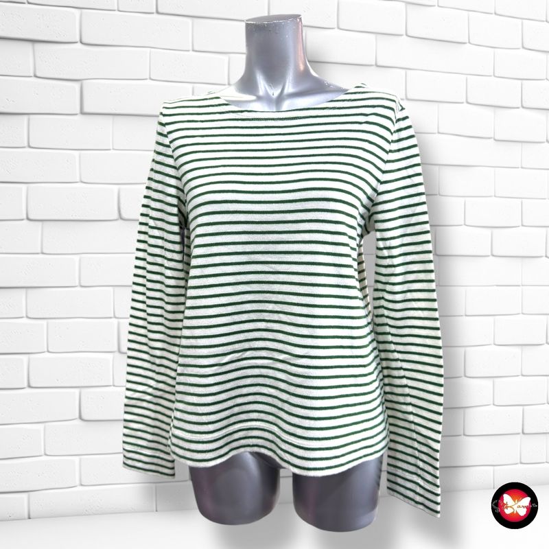 **HOY** Jersey de manga larga de rayitas MARC O’POLO color Blanco y verde Talla S