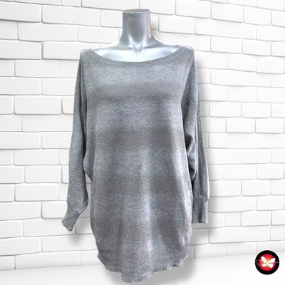 **HOY** Jersey corte mariposa con lurex YESSICA color Gris Talla M