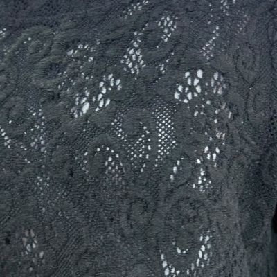 **HOY** Sudadera de encaje SANDWICH_ color Negro Talla L