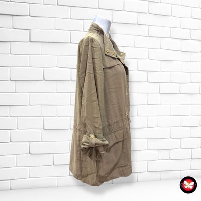 **HOY** Chaqueta militar de entretiempo ZARA color Verde oliva Talla M